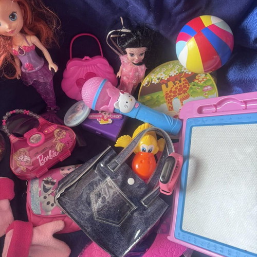 Various toys used, assorted dolls and accessories