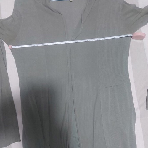 Rococo women's long cardigan green, like new, size S