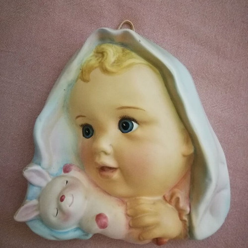 UCAGCO Japan ceramic wall decoration used, collectible 1950s