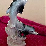  vintage διακοσμητικό πορσελάνινα δελφίνια