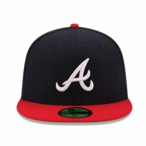 Atlanta Braves New Era 59 Fifty Fitted Hat like new, size 7 1/2