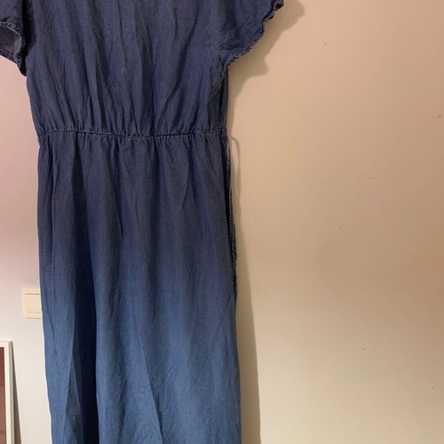 Maxi dress denim style Piazza Italia like new, size large, blue