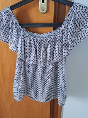 Μπλουζάκι αμάνικο H&M σαν καινούργιο, πολύχρωμο, μέγεθος S