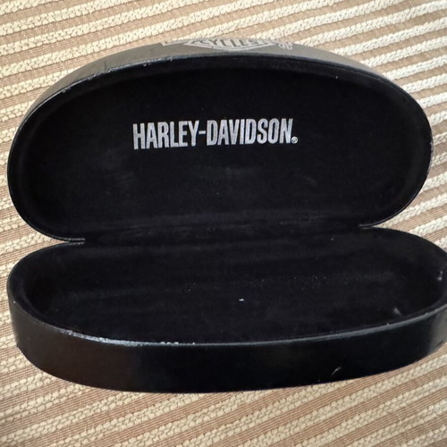 Harley Davidson glasses case used, black original