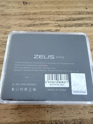 Zeus RTA atomizer like new