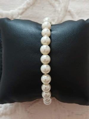 Vintage Adler pearl bracelet new, white