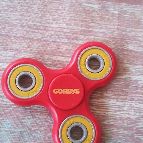 Fidget Spinner Anti Stress toy used, red, GORBYS
