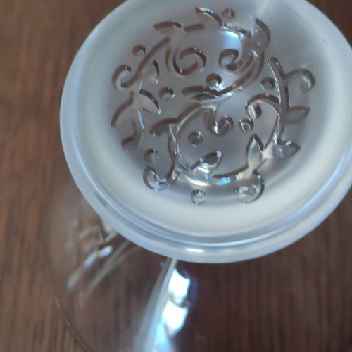 Cristal d'Arques set 2 used crystal bowls JG Durand Organdi