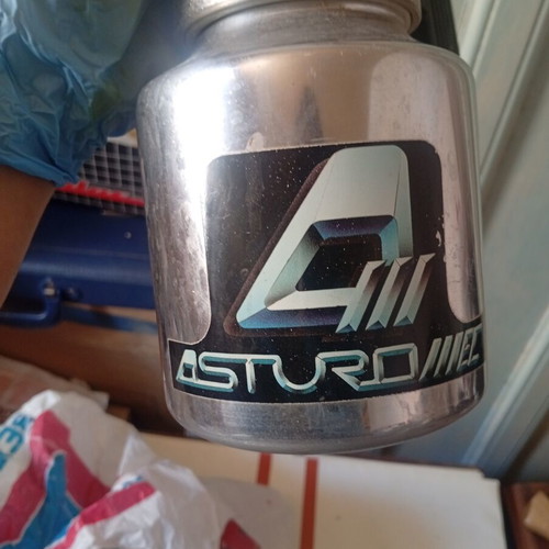 Asturo spray gun with aluminum container like new