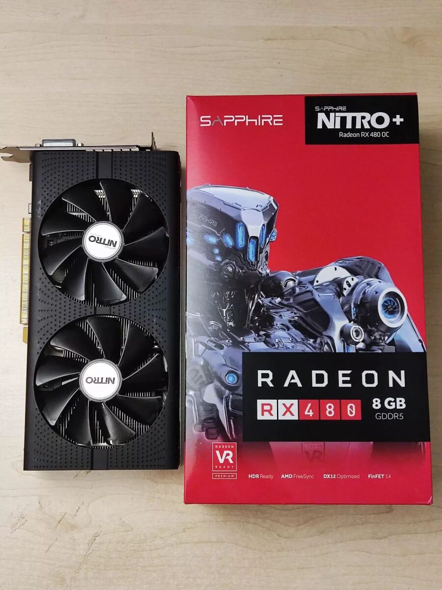 SAPPHIRE RADEON RX 480 OC NITRO+, 8GB,… - € 110,00 - Vendora.cy