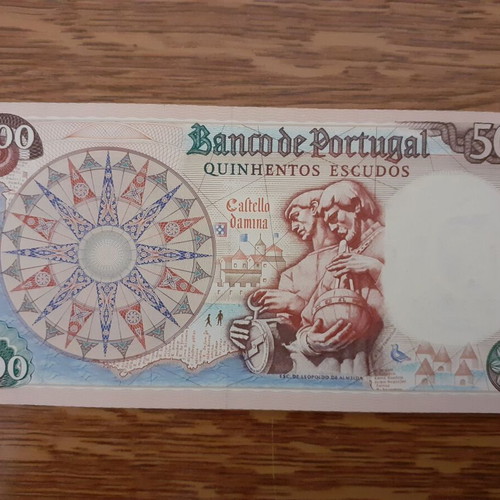 Portugal 500 Escudos banknote 1979 P #170 UNC