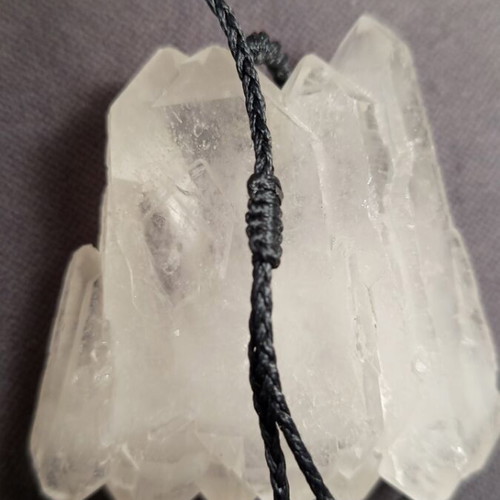 Handmade bracelet with selenite energy crystal new, white