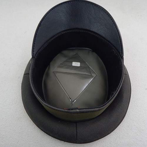 Officer Cap of Cyprus National Guard used, size 56, green with gold details
