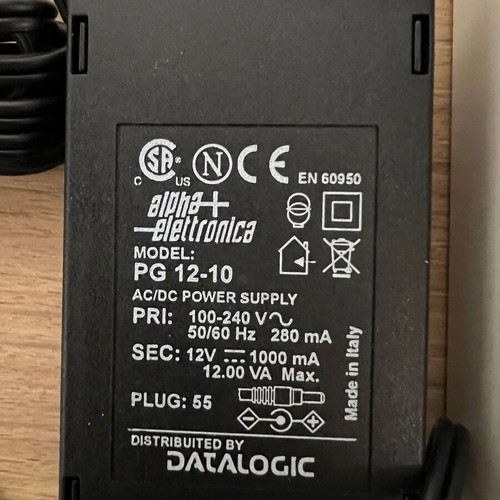 Datalogic PG12-10P35 EU AC DC Power Supply new