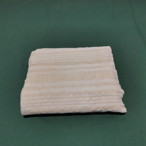 Woven wool bed sheet used with wear from 1930 era