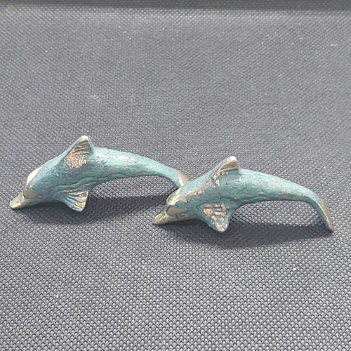 Bronze decorative dolphins new, small handmade pack