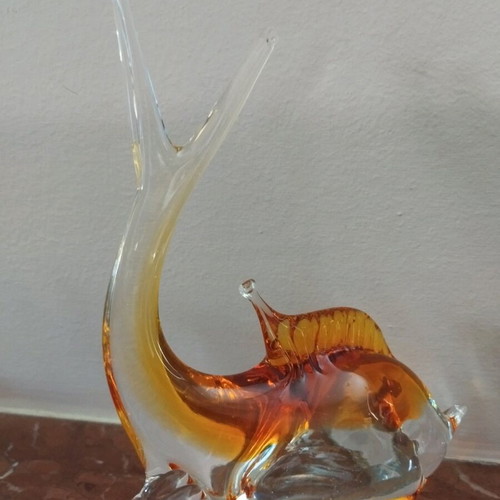 Decorative glass fish Murano style like new