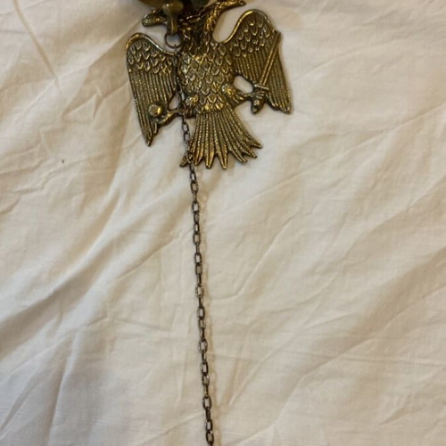 Bronze Bell with Double-Headed Eagle & Vergina Ashtray, plus Horseshoe and Komboloi