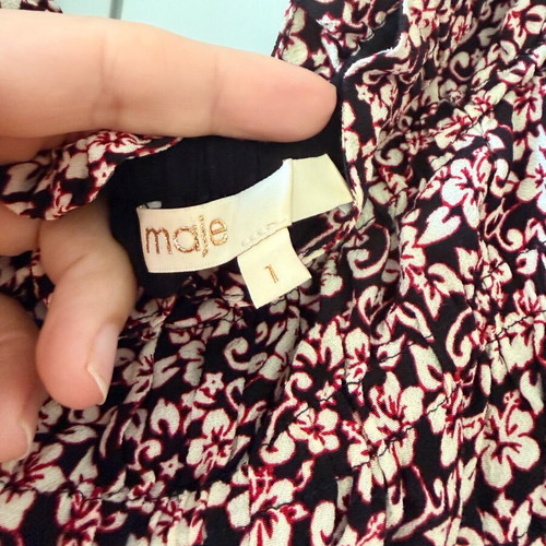 Maje dress like new, size 1, multicolored