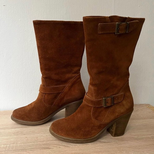 Castor leather boots used size 38 brown