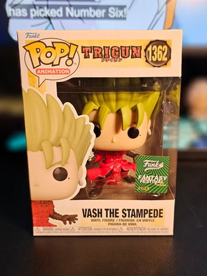 Funko Trigun Vash The Stampede #1362 Fantasy Festival Sticker new