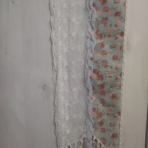 Alexi Andriotti summer scarf cotton lace like new, multicolor