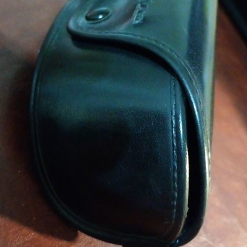 Leather glasses case and cleaning cloth Polo Ralph Lauren like new, black