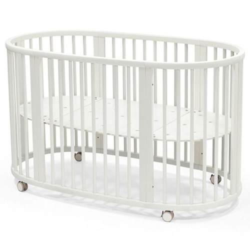 Stokke Baby Bed Oval White V2 Used Convertible Junior