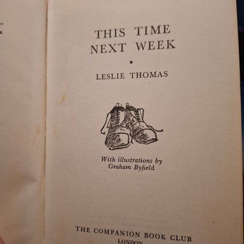 This Time Next Week vintage book by Leslie Thomas, used