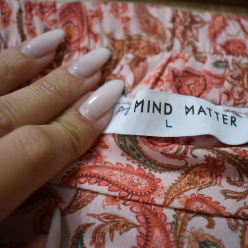 Mind Matter Wide Leg Pants like new, paisley print, size L