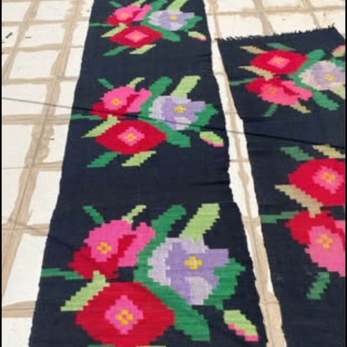 Traditional handwoven wool rugs like new