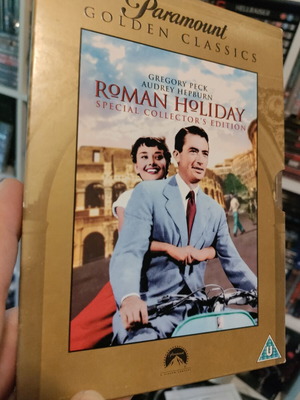 Roman Holiday DVD with Greek subtitles, Audrey Hepburn, Gregory Peck