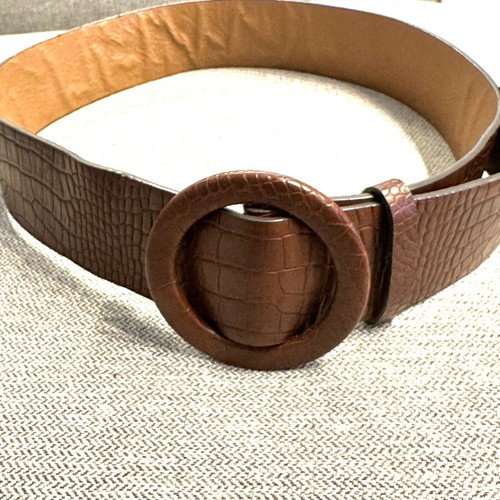Zara brown belt with embossed effect like new