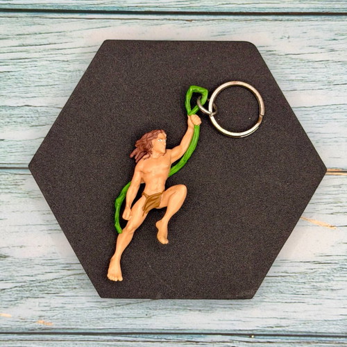 Disney Tarzan Movie Keyring used, beige and green