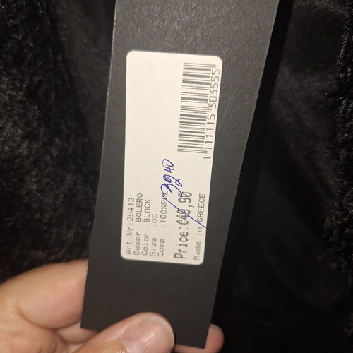 Bolero Zic Zac black new, one size