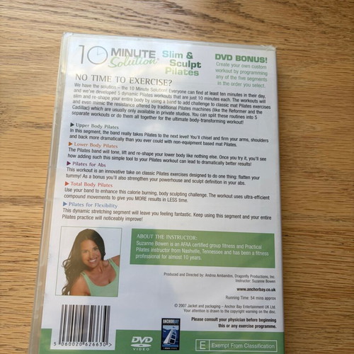 10 Minute Solution Slim & Sculpt Pilates DVD new