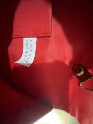Velvet women's handbag H&M like new, red