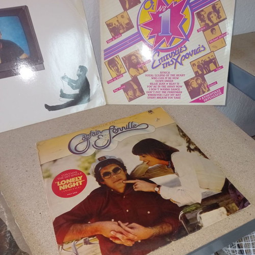 Collectible vinyl records used, pack of 20, Bob Dylan, Abba, Beatles