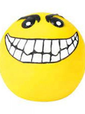 Trixie dog toy faces 6cm latex with sound new