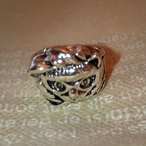 Massive ring Puss in Boots new, silver plated