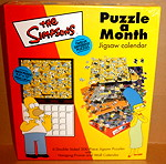  BV Leisure Ltd (2001) The Simpsons Puzzle a Month Jigsaw Calendar Παζλ Ημερολόγιο, 12 Διαφορετικά Παζλ Καινούργιο Τιμή 13 ευρώ