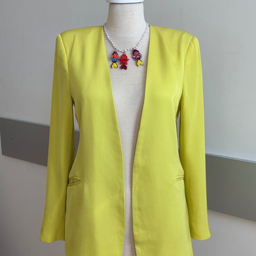 Pinko blazer like new, vibrant yellow, size M/L