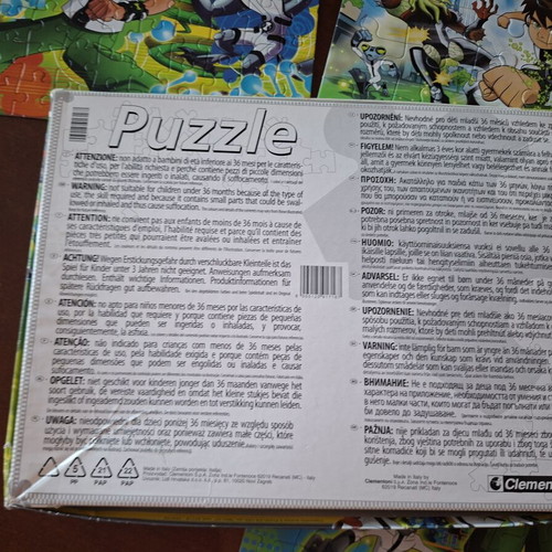 Ben 10 3 in 1 puzzle used, complete set with original box