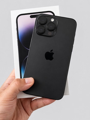 iPhone 14 Pro Max σαν καινούργιο, 128GB, μαύρο, 81% υγεία μπαταρίας, με θήκες