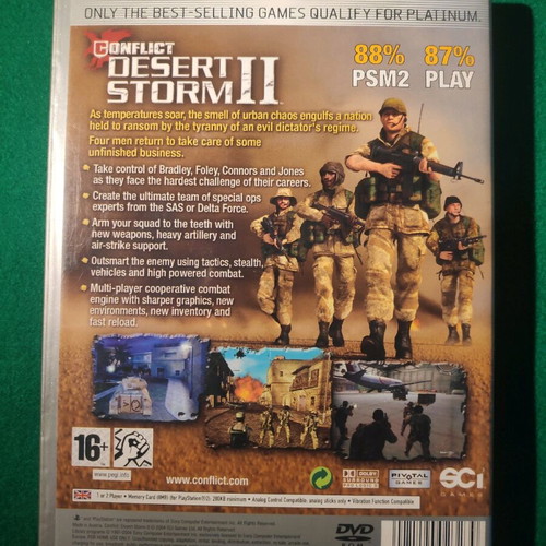Conflict Desert Storm II για PlayStation 2 σε άριστη κατάσταση με κουτί και manual