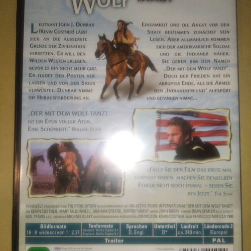 Dances With Wolves DVD used, Director's Cut, German edition