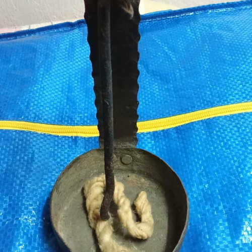 Oil lamp with wick from 1950, used