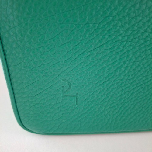 Women's leather shoulder bag Park House green new