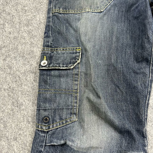 Vintage Y2K Quiksilver Allrounder Cargo Denim Used, Blue, W34