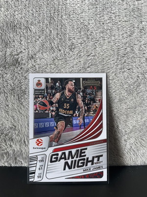 Mike James 2025-26 Panini Contenders Euroleague Game Night #5 card like new